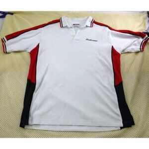 Chase Authentic Men's Polo Shirt Dale Earnhardt Jr. #8 Med Red/White Budweiser